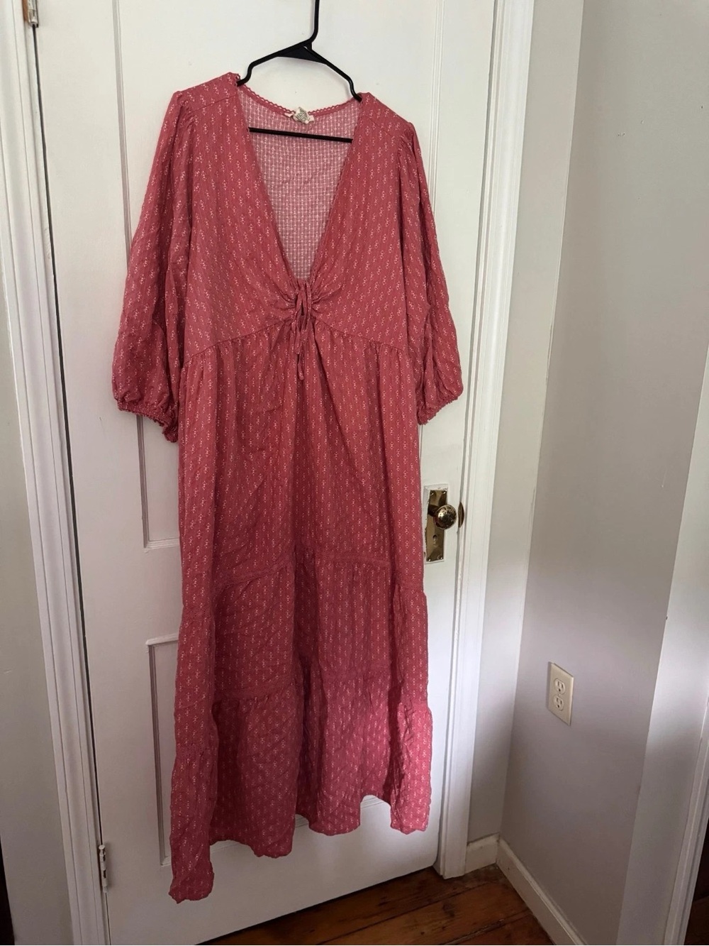 torrid Rose Pink Knot-Front Maxi Dress